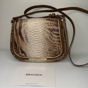 BRAHMIN Cappucino Delancy crossbody